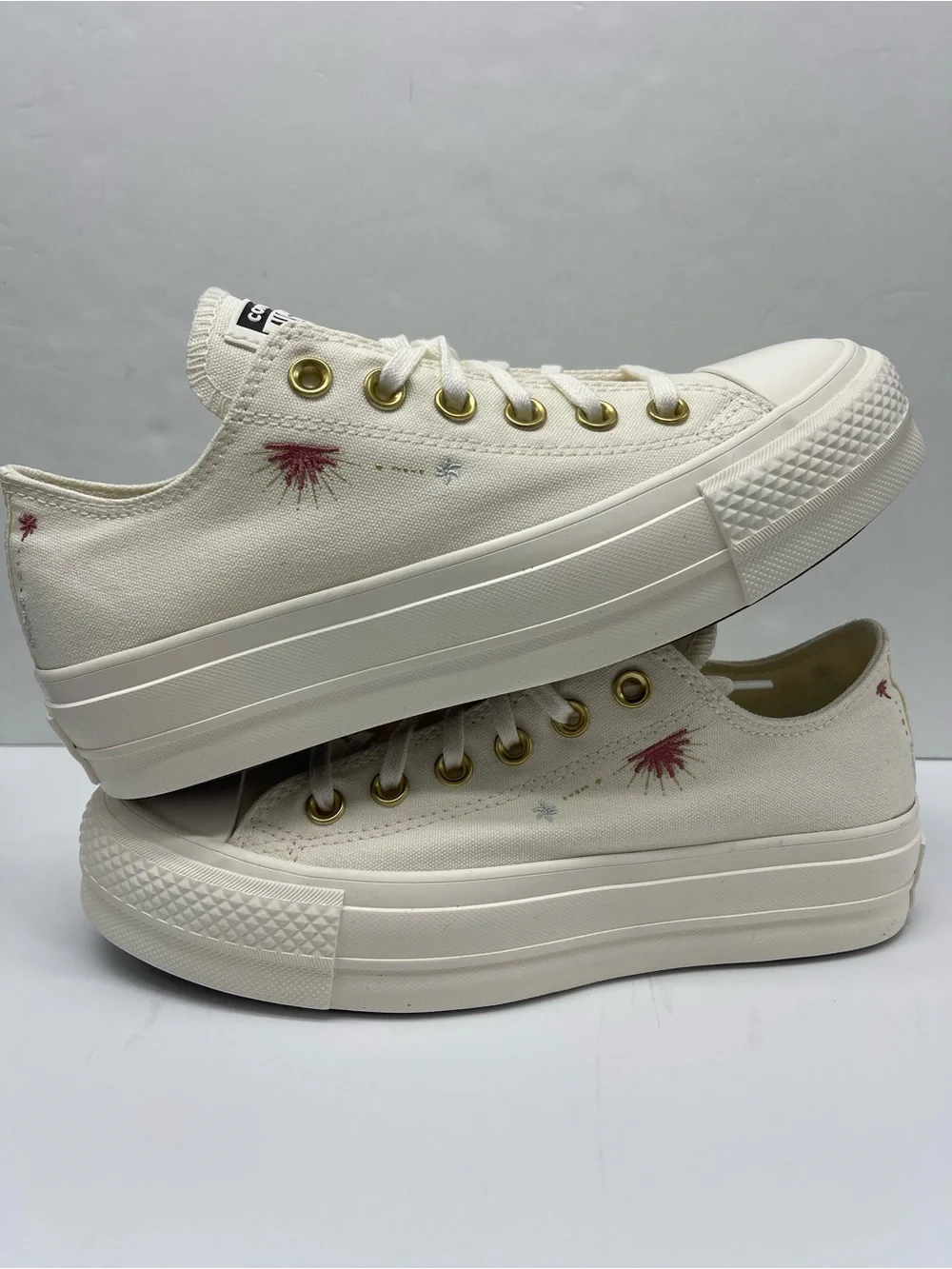 Converse A18804F CTAS LIFT OX EGRET/EGRET/EGRET Platform Sneakers